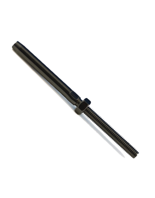 SS Swage Stud 3.2mm M6 Thread Black